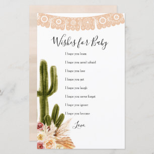 Boho Fiesta Taco 'bout Love Wives for Baby Card
