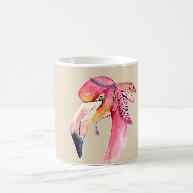 Boho Fiona Flamant rose Mug (Centre)
