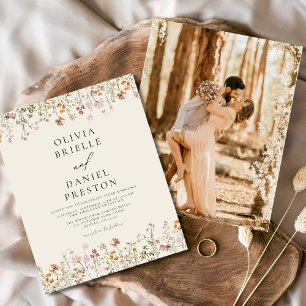 Boho Fleur sauvage Beige Photo Jardin Mariage