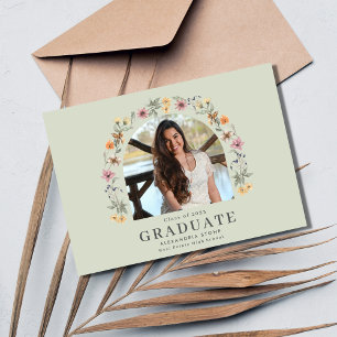 Boho Fleur sauvage Diplôme du lycée numérique