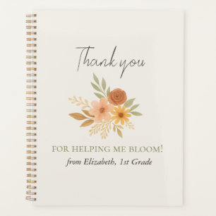 Boho Floral Aquarelle Enseignant Merci