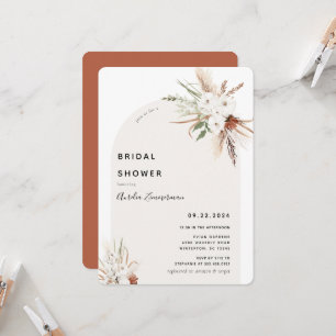 Boho Floral Arch Invitation de la douche nuptiale