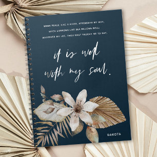 Boho Floral Bien Avec Mon Soul Journal De Prière