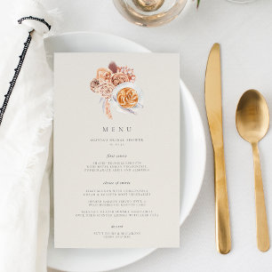 Boho Floral Café Thème Fête des mariées Brunch Men