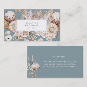 Boho Floral Carte de visite