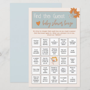 Boho Floral Découvrez le bébé invité Jeu de Brise-
