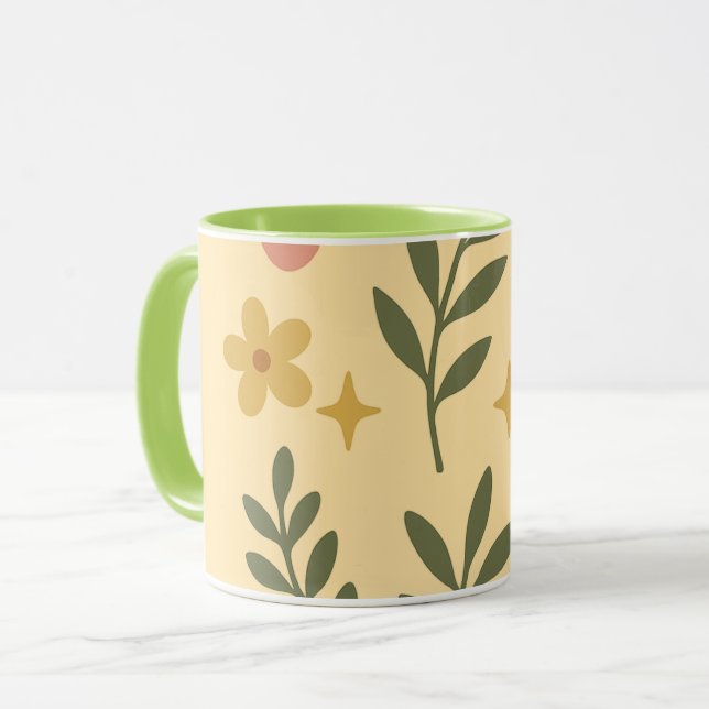 Boho Floral Mug (Devant gauche)