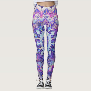 Boho Floral Purple Leggings d'entraînement