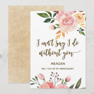 boho floral serez-vous ma carte de demoiselle d'ho