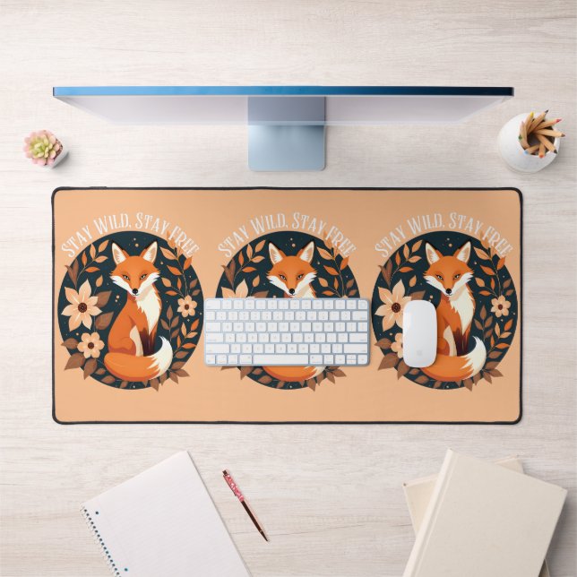 Boho Fox "Stay Wild, Stay Free" Woodland Design (Bureau 1)