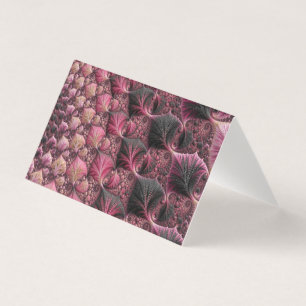 Boho Funky Éclectique Rose Noir Abstrait Fractal