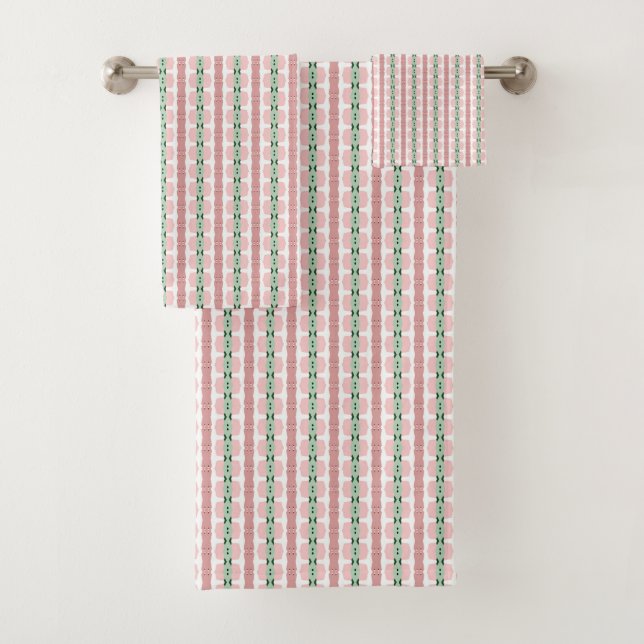 Boho Funky Retro Eclectique Pastel Stripe de Noël (En situation)