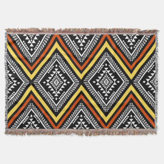 Boho géométrique Aztèque lanceur couverture