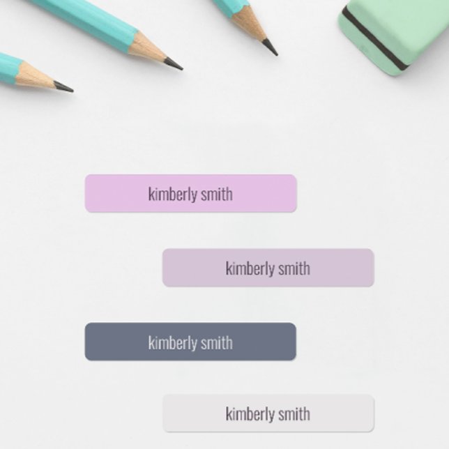 Boho Girl Nom de l'école Étiquettes (Cute pink boho waterproof name labels for school supplies, daycare items, baby bottles, and more!)