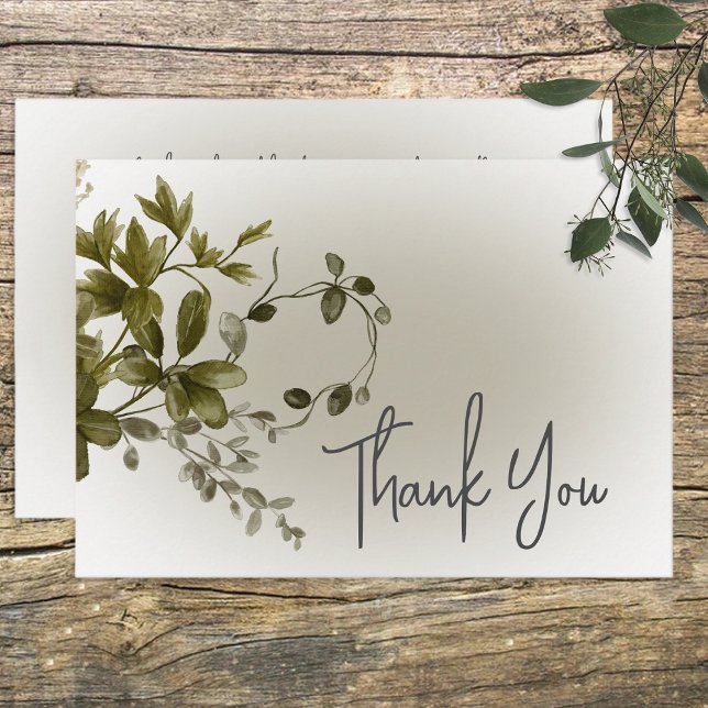 Boho Green Merci Mariage moderne (Créateur téléchargé)