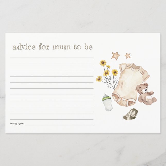 Boho Green Vêtements pour bébés Baby shower neutre (Devant)