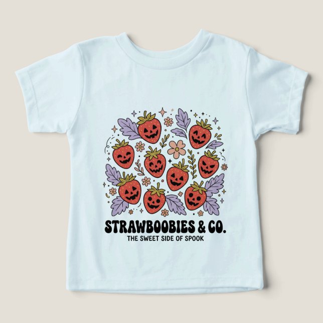 Boho Halloween Strawboories PNG (Design Recto)