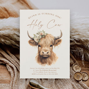 Boho Highland Cow Budget Parti Anniversaire de enf