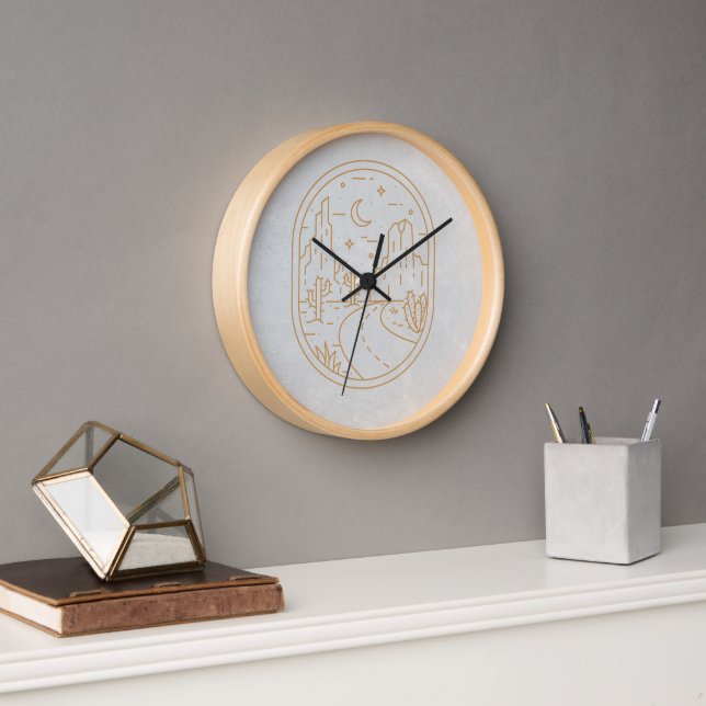 Boho Hippie Horloge Bohème Style occidental (Bureau)