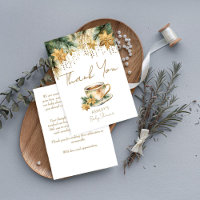 Boho hiver baby shower thé fête merci