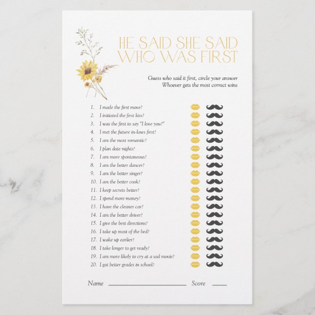 Boho Il A Dit Qu'Elle A Dit Sunflower Fête des mar (Devant)