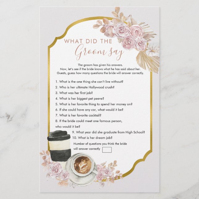 Boho Love brasse la Fête des mariées Ce que dit Gr (Devant)