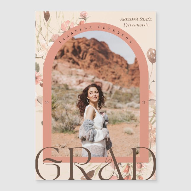 Boho magnétique Cadre d'arc floral (Devant)