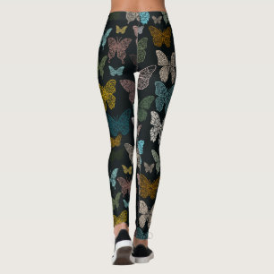 Boho Mandala Butterflies Leggings