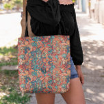 Boho Mandala | Sac fourre-tout Monogramme<br><div class="desc">Un design monogramme tendance avec de grandes initiales typographiques dans une police classique avec votre nom ci-dessous sur un arrière - plan motif de mandala bohème. Chaque femme a besoin d'un bon transport à fourre-tout autour de tous ses biens de première nécessité. Qu'il s'agisse d'un cadeau d'anniversaire, d'un cadeau d'anniversaire...</div>