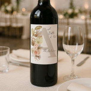 Boho Mariage Étiquettes de bouteilles de vin - Per