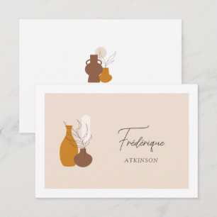Boho Minimaliste Vases Mariage Carte Place