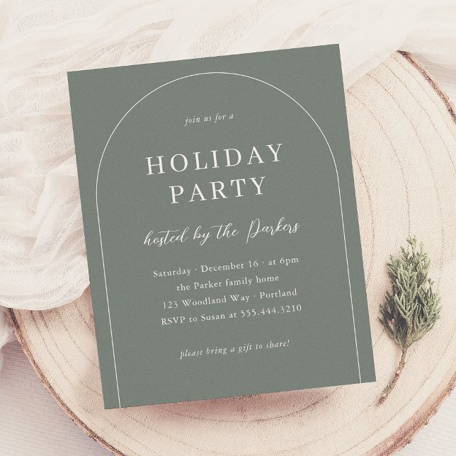 Boho Modern Arch Noël Fête de Noël (Créateur téléchargé)