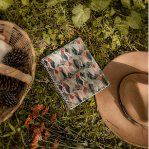 Boho moderne Abstrait Journal de Carnet Monogram