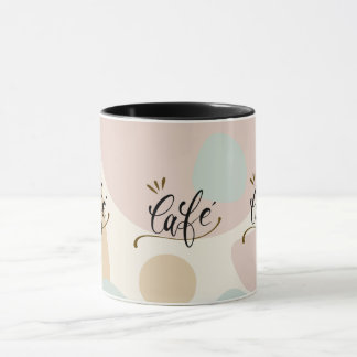 Boho Moderne "Café" Mug Chic Café Poigné De