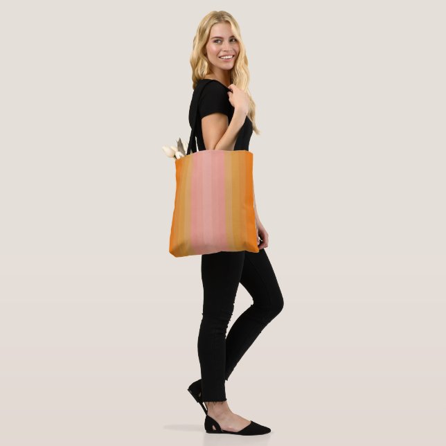 Boho moderne Orange et Sac fourre-tout rose (Sur le modèle)