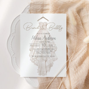 Boho moderne rose Élégant Floral Brunch nuptial