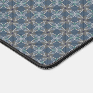 Boho Motif élégant et neutre floral Dusty bleu