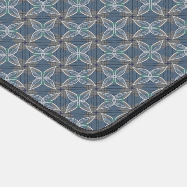 Boho Motif élégant et neutre floral Dusty bleu (Coin)