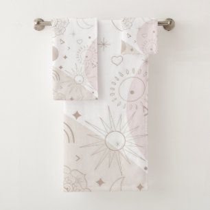 Boho Neutral Space Doodles Design esthétique