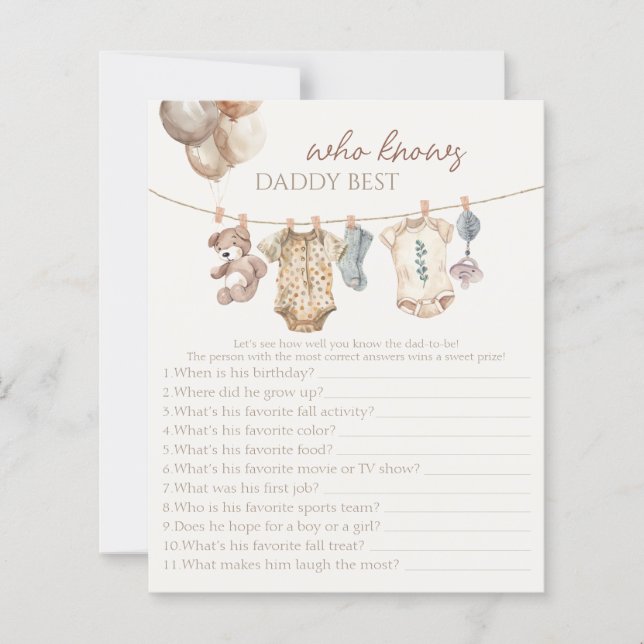 Boho Neutral Vêtements De Bébé Qui Connaît Daddy J (Devant)