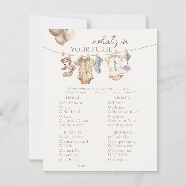 Boho Neutral Vêtements de bébé Quoi dans votre sac (Devant)