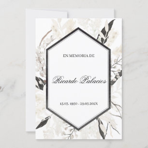 boho noir obitologie espagnol invitation