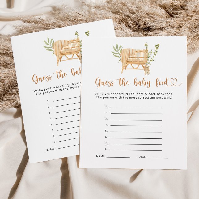 Boho nursery devine le jeu de nourriture pour bébé (Créateur téléchargé)