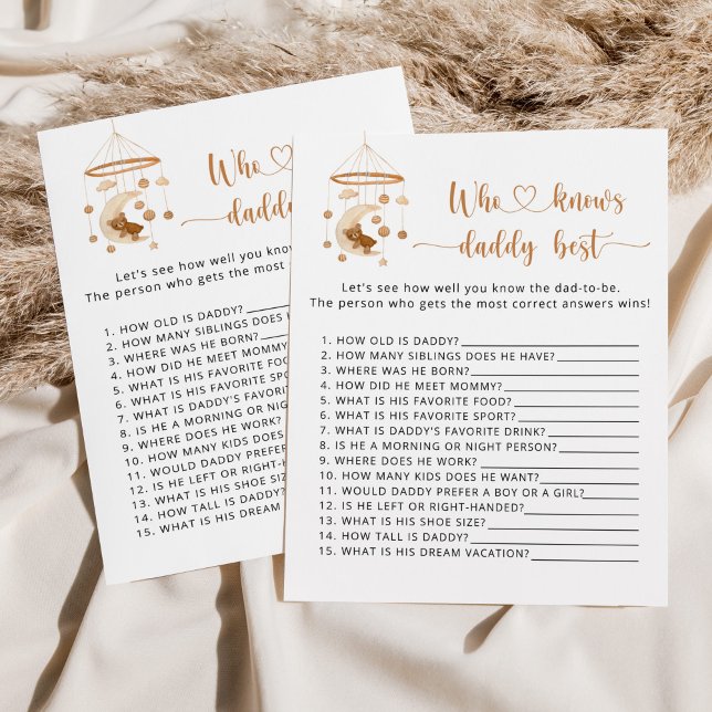 Boho nursery qui connaît papa meilleur jeu (Créateur téléchargé)