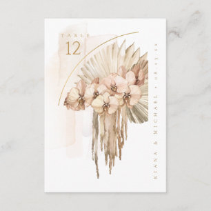 Boho Oasis Mariage Bouquet Numéro de table ID959