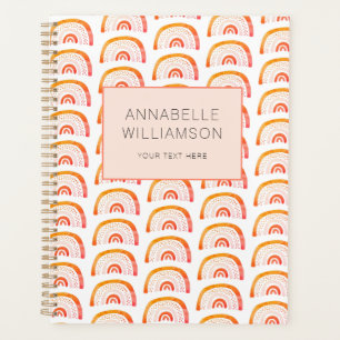 Boho orange arc-en-ciel