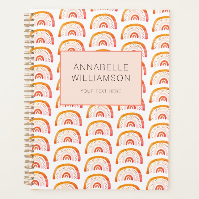Boho orange arc-en-ciel (Devant)