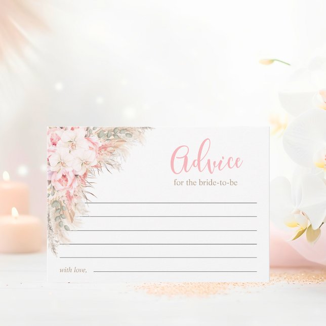 Boho Orchidées Peonies Pampas Conseil Fête des mar (Boho Orchids Peonies Pampas Bridal Shower Advice)