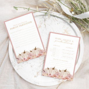 Boho Pampas Citrouille Baby Prediction Jeu