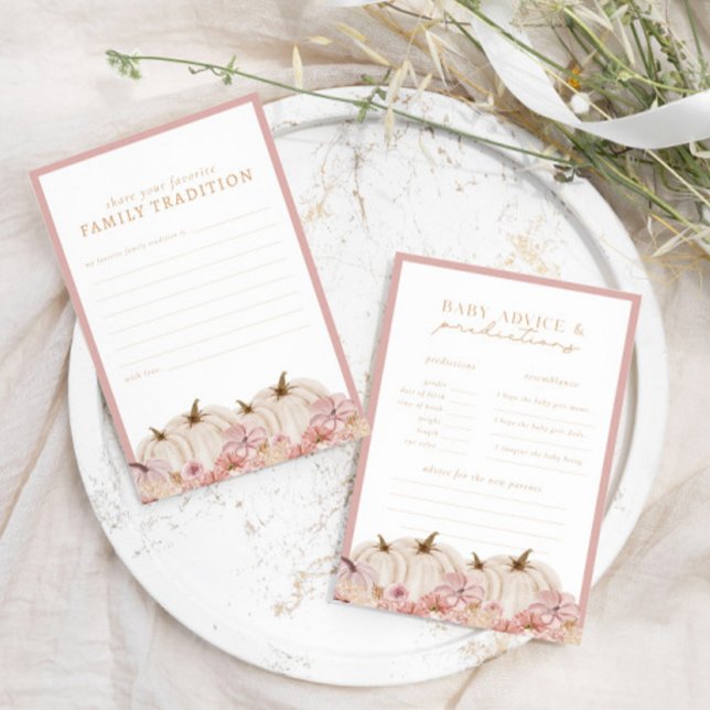 Boho Pampas Citrouille Baby Prediction Jeu (Créateur téléchargé)